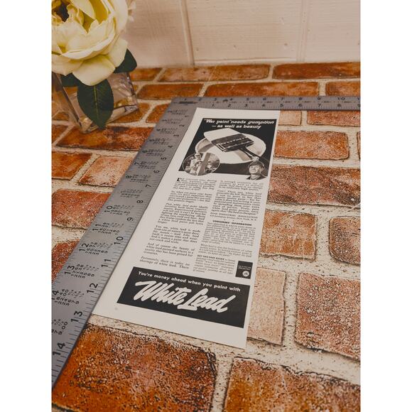 1942 Lead Paint "War Paint Needs GUMPTION‎ - as Well as Beauty" Vtg Print Ad - Picture 5 of 6